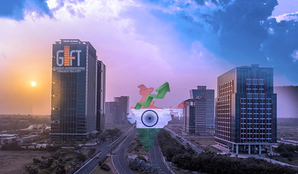 Hero background for Gift City Gujarat real estate projects